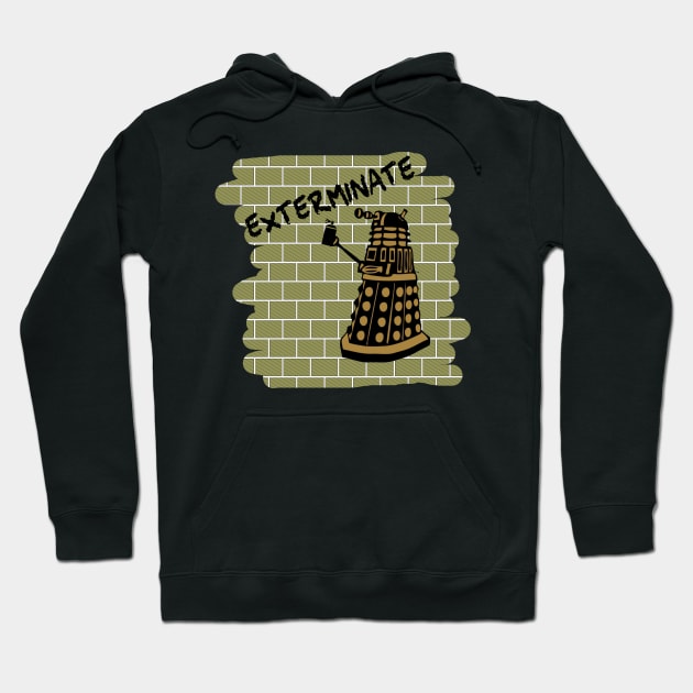 dalek paint Hoodie by Thirrin